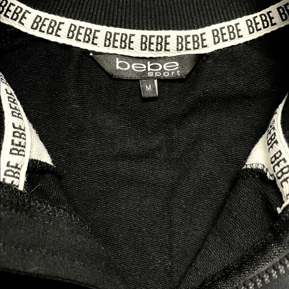 BEBE SPORT Long Sleeve 1/4 Zip Mock Neck Top - Picture 9 of 9